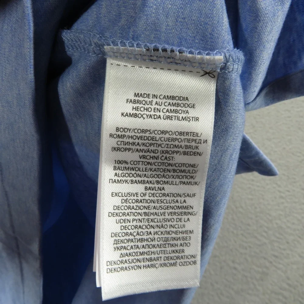 Polo Ralph Lauren Polo Shirt 3XLT Mens Soft Light Heather Blue White Tipped Pony